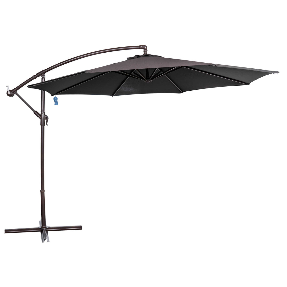Island Umbrella Captiva 10-ft Octagonal Cantilever Umbrella with Base - Breez-Tex Canopy Patio Furniture &amp; Umbrella
