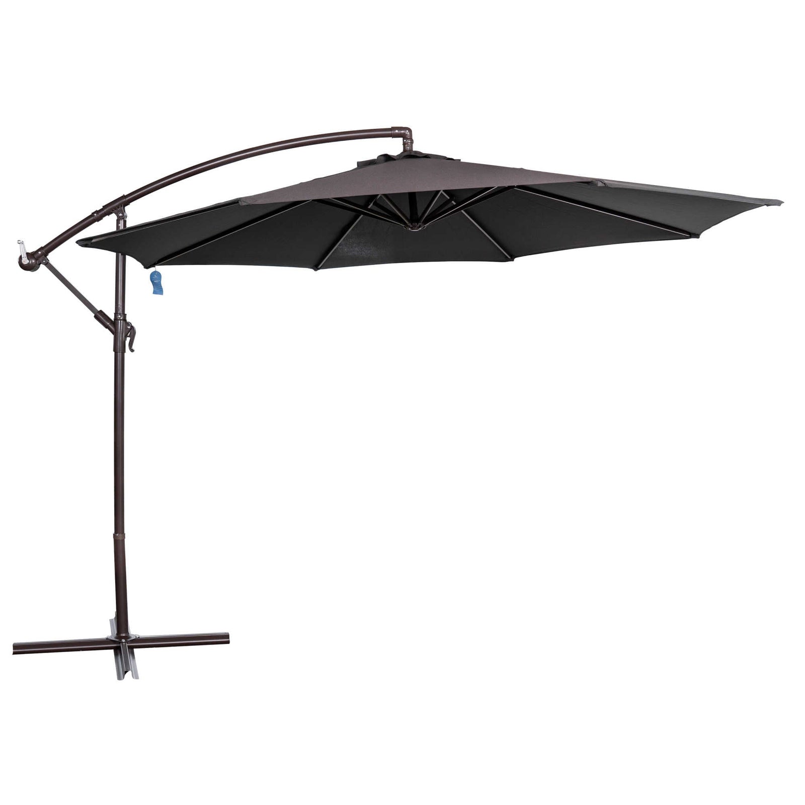 Island Umbrella Captiva 10-ft Octagonal Cantilever Umbrella with Base - Breez-Tex Canopy Patio Furniture & Umbrella