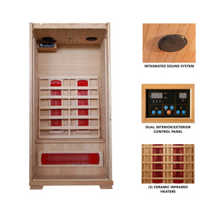 HeatWave Buena Vista Ceramic Sauna Sauna & Spa — dimension and specification diagram (2)