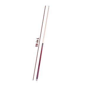 Hathaway Conquest Cue and Case Set, red - two-piece cue measuring 58 in overall