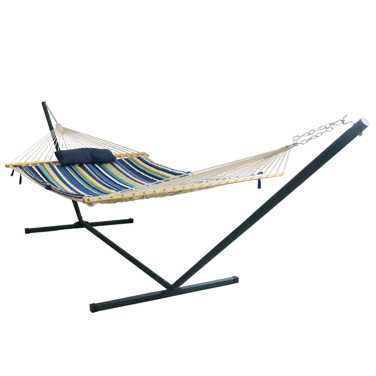 Island Retreat Outdoor Leisure Hammock Set Patio Furniture &amp; Umbrella