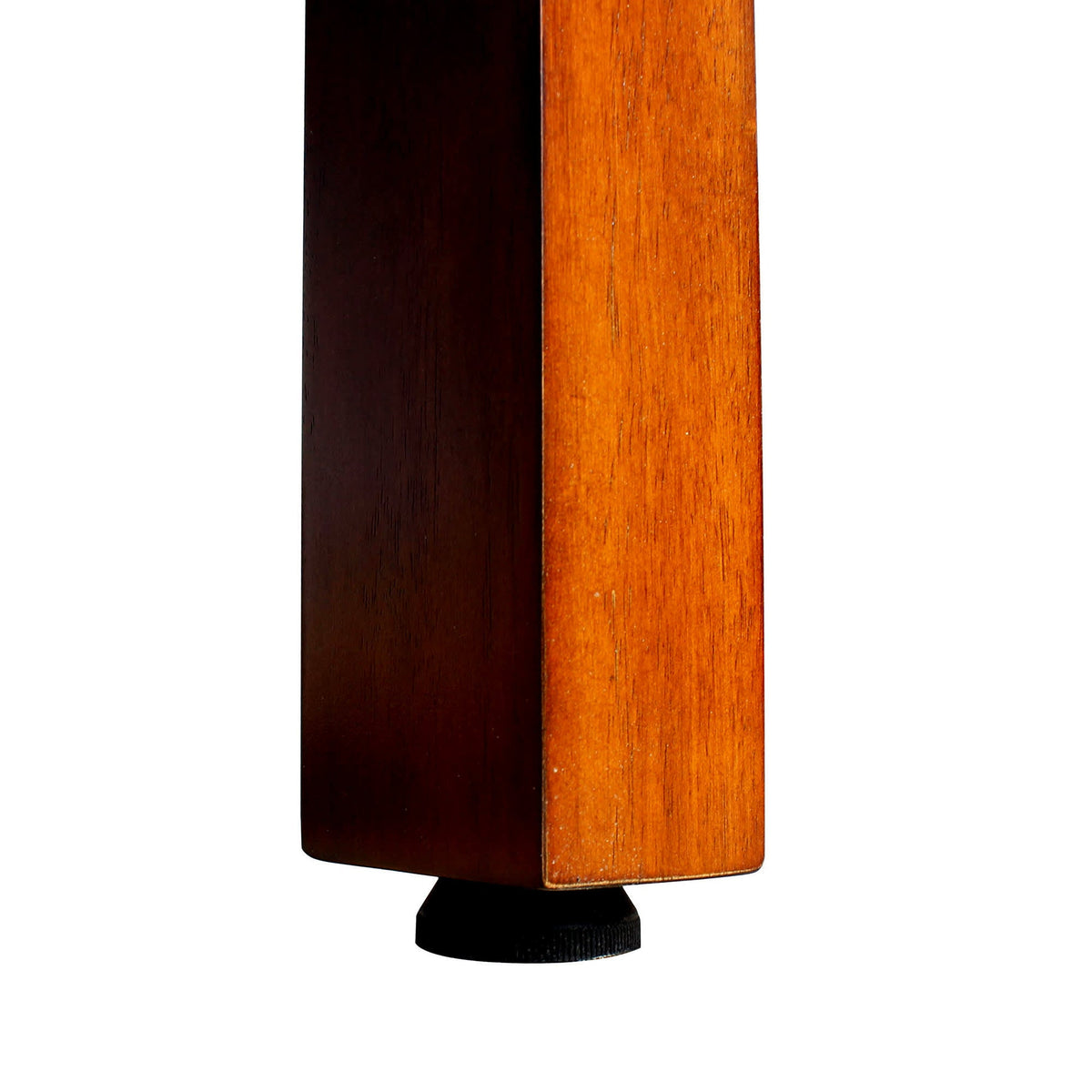 Blue Wave Merlot Shuffleboard Table - square leg in merlot finish with the adjustable levelling foot