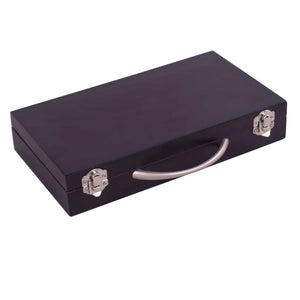 Hathaway Shuffleboard Pucks - case closed, three-quarter view showing the lid and handle