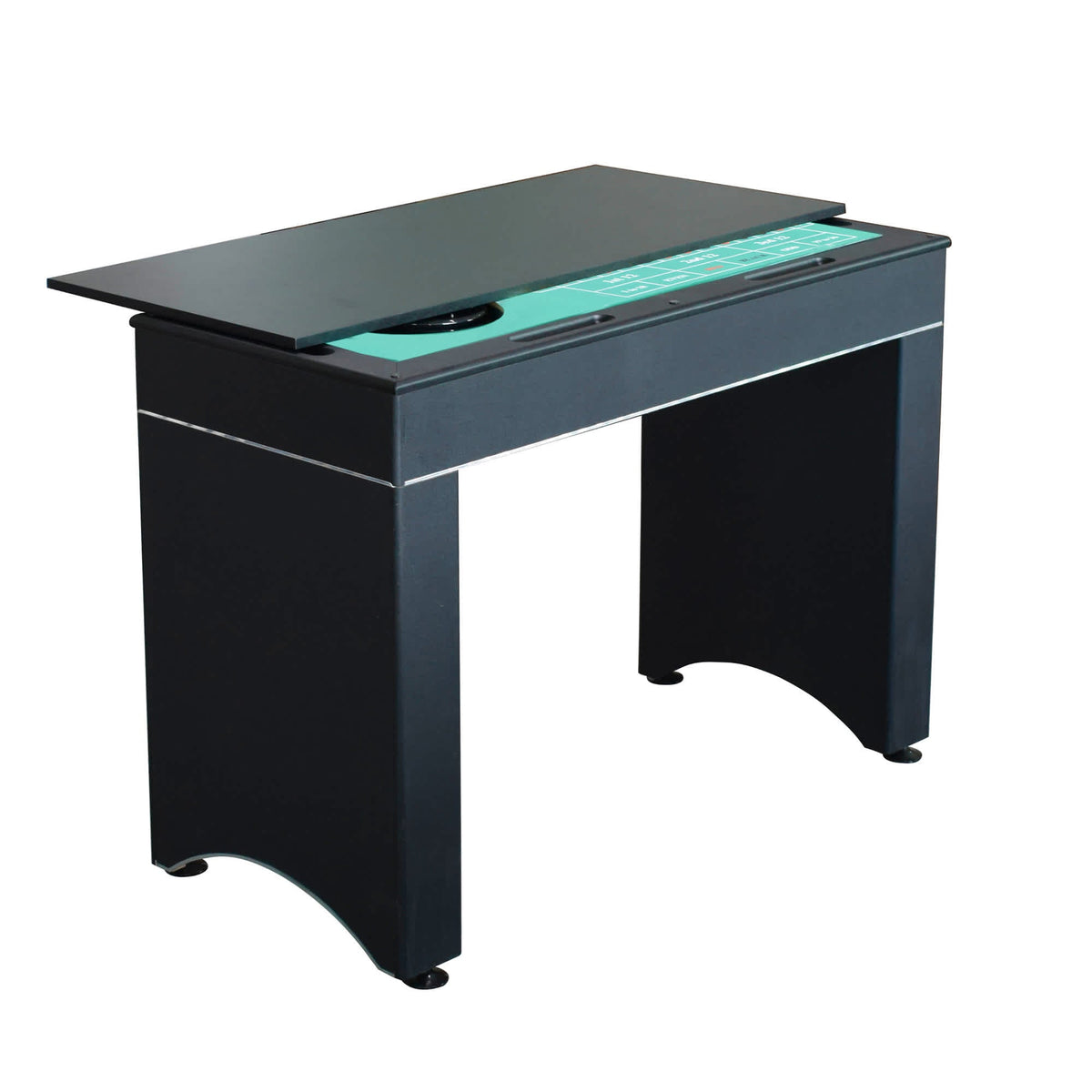 Hathaway Monte Carlo Casino Table - top slid back to reveal the roulette wheel and layout