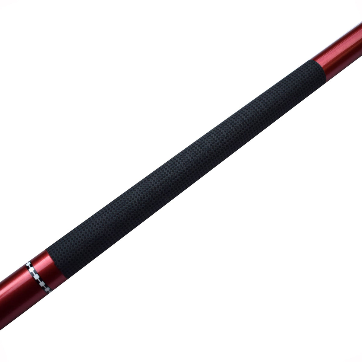 Hathaway Conquest Fiberglass Cue, red - textured grip wrap along the butt section