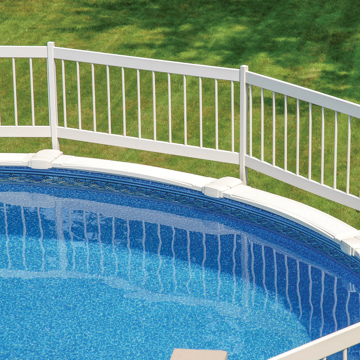 Blue Wave Above Ground Pool Fence Kit - White Pool Cleaner &amp; Maintenance