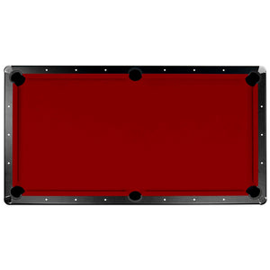 Championship Saturn II Billiard Cloth Pool Table Felt - 8-ft Game Room Table — 8-ft / Burgundy