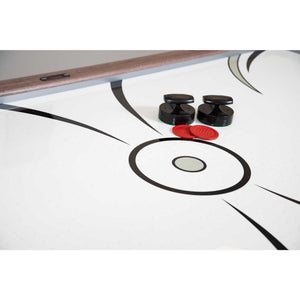 Hathaway Driftwood 7-ft Air Hockey Table Combo Set with Benches Game Room Table