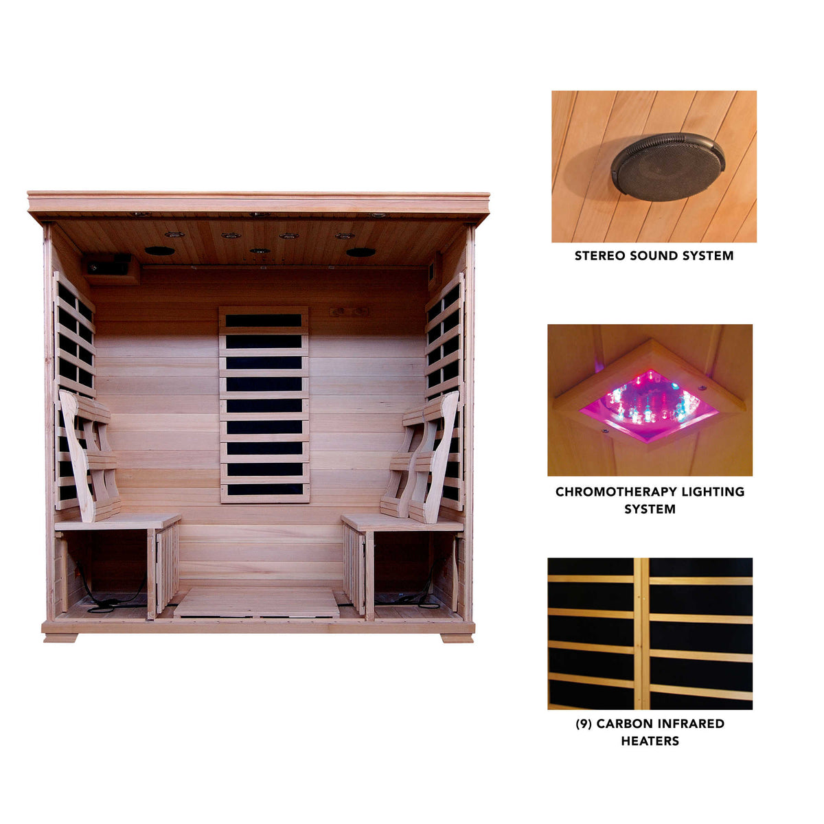 HeatWave Monticello Sauna Sauna &amp; Spa — dimension and specification diagram (2)