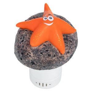 Blue Wave Starfish Floating Chlorine Dispenser- Orange Pool Cleaner & Maintenance