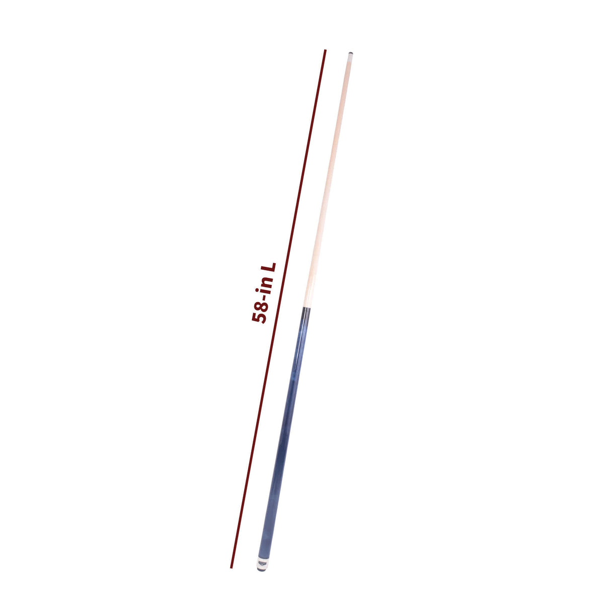 Hathaway Conquest Cue and Case Set, blue - two-piece cue measuring 58 in overall