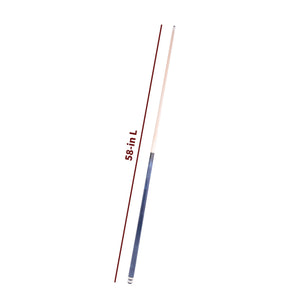 Hathaway Conquest Cue and Case Set, blue - two-piece cue measuring 58 in overall