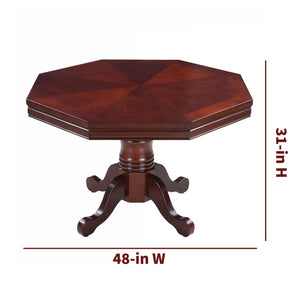 Hathaway Kingston Poker Table Set, Walnut - 48 in across the top and 31 in high