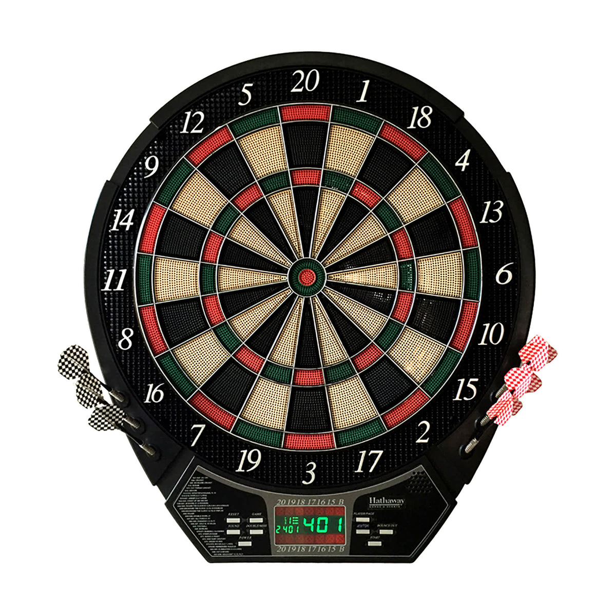 Hathaway Magnum 15.5-in Electronic Dartboard - 20 Games - Soft Tip Game Room Table